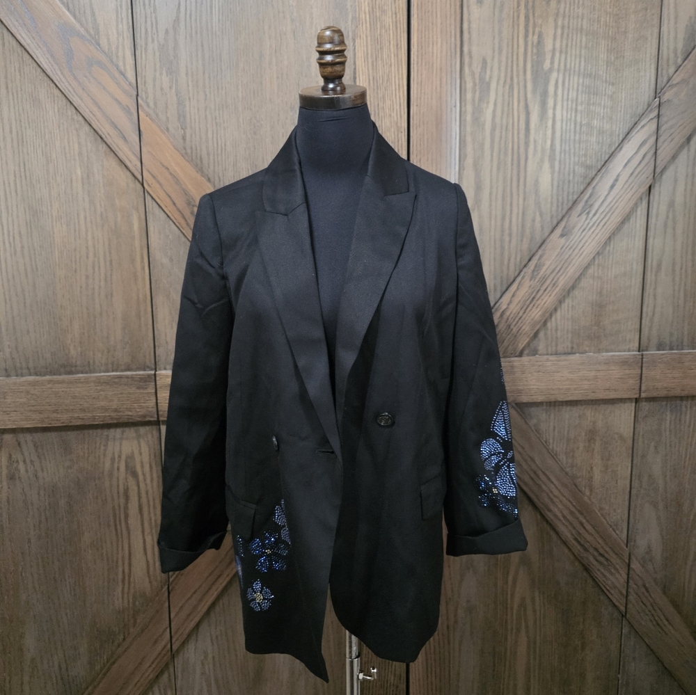 Zadig & Voltaire Skull Crystal Blazer - Picture 2 of 5